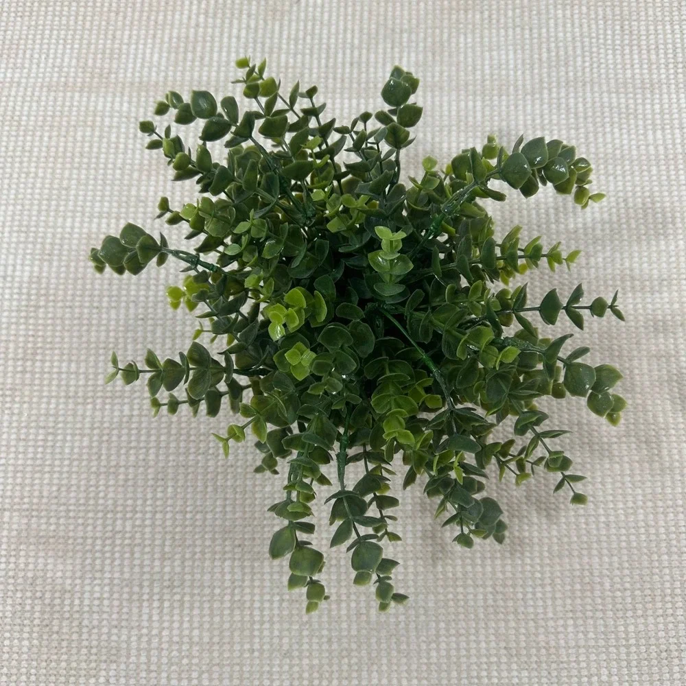 Artificial Eucalyptus Potted Plant Faux‎ Greenery in Grey Textured Cement Pot